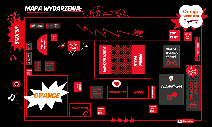 Mapa wydarzenia Orange Video Fest