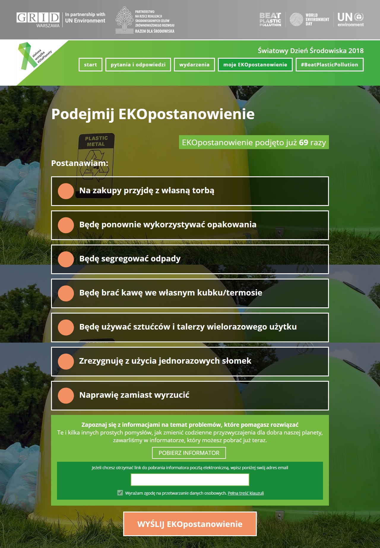 dla planety 2018 mówią na mieście