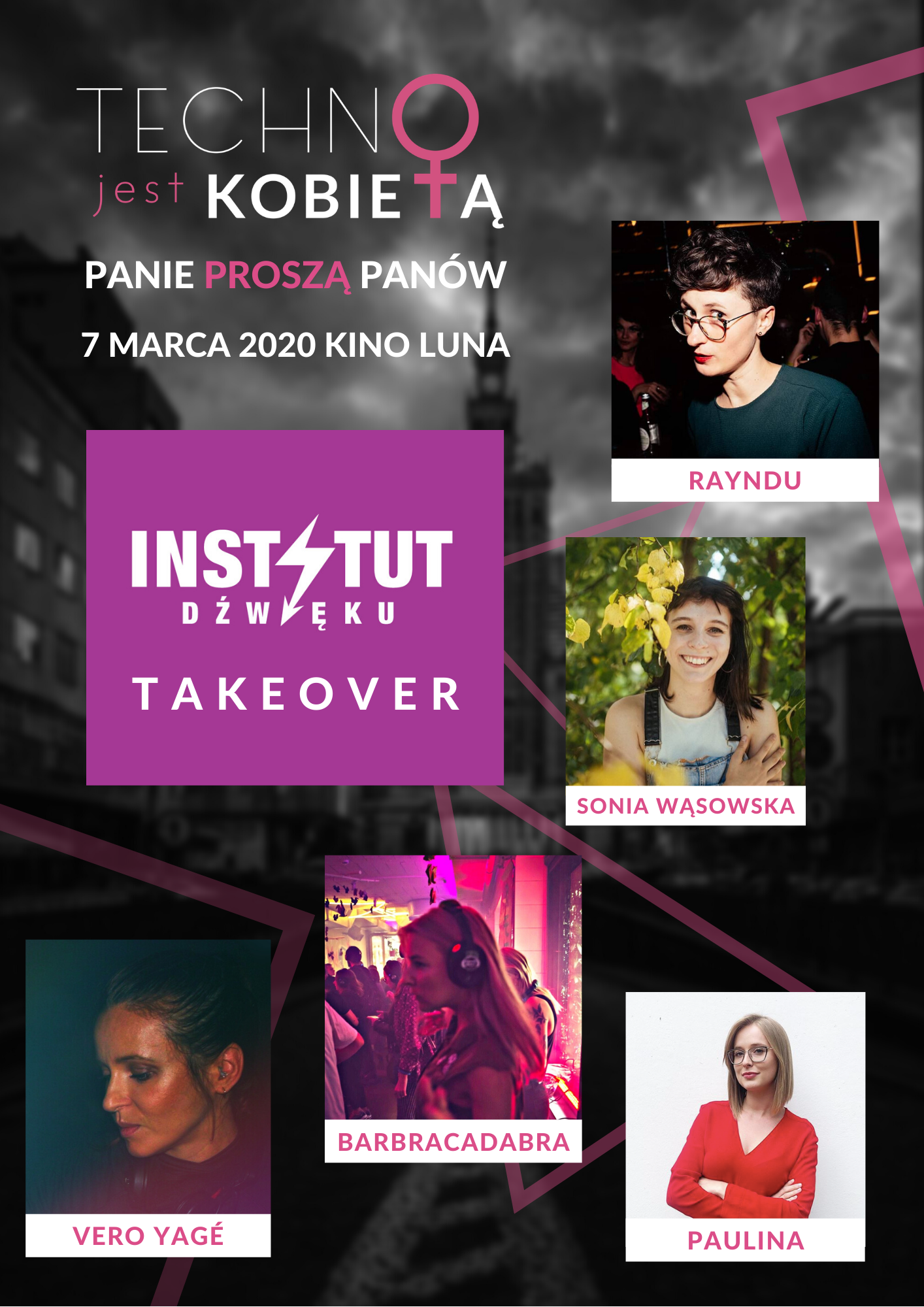 techno jest kobietą mówią na mieście kino Luna